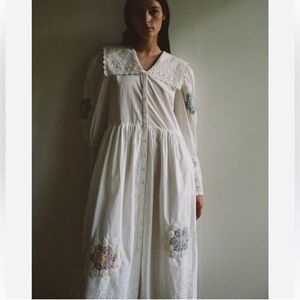 Sea New York White Lace Detail Dress